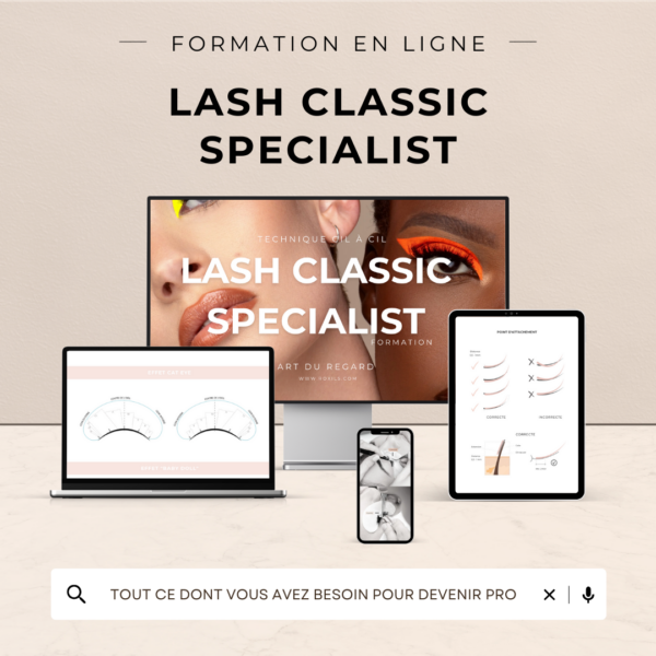 Online training: Lash classic specialist – Without kit Online training Roxils