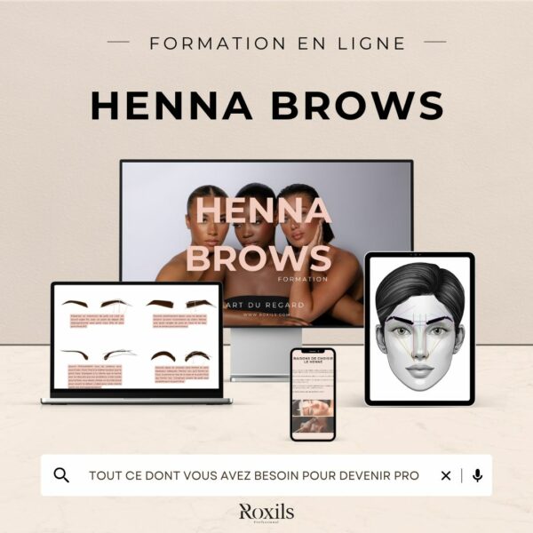 Online training: Henna brows – kit included Online training Roxils