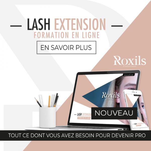 Formation en ligne : Lash extension – Avec kit Formation en ligne Roxils