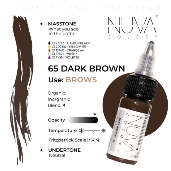 NUVA COLOR – dark brown Pigments REACH Roxils