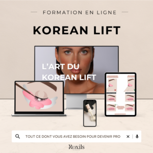 Formation en ligne : L&rsquo;art du lashlift Korean Formation en ligne Roxils